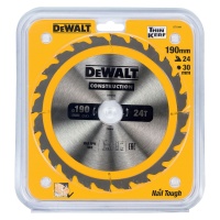 Диск пильный 190x30мм 24T DeWALT CONSTRUCTION Арт. DT1944-QZ