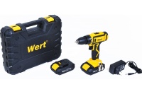 Дрель-шуруповерт акк WERT CD 20-2TLi 20V*1.5Ah Li-Ion 30Нм БЗП-10мм 2 акк. кейс подсет. Арт. CD 20-2TLi (W2201.019.01)