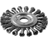 Щетка дисковая для УШМ витая 125мм, 22,2мм ЗУБР Арт. 35190-125_z02