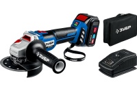 УШМ акк ЗУБР Профессионал AB-125 20V*4Ah Li-Ion 125мм, бесщет дв, 1 акк ЗУ Арт. AB-125-41