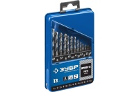 Набор сверл по металлу ЗУБР ПРОФ-В Р6М5, класс А, 1,5-6,5мм 13шт Арт. 29625-H13