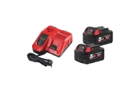 Энергокомплет М18 Milwaukee NRG-502: 2 акк 18V*5Ah + ЗУ Арт. 4933459217