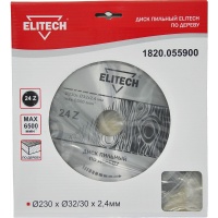 Диск пильный 230х32/30х24T ELITECH Арт. 1820.055900