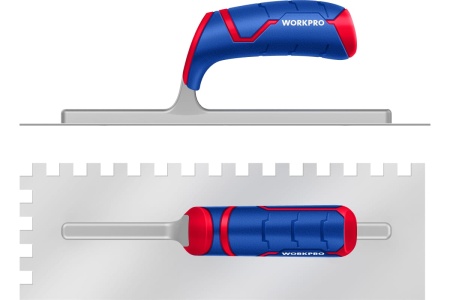 Гладилка нержавеющая WORKPRO 280*130*0,7мм зубья 6*6мм Арт. WP323001