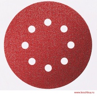 Круг шлифовальный BOSCH 150мм К100 с отверст. липуч. 5шт/упак. Арт. 2608605088