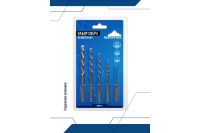 Набор сверл по металлу с шестигранным хвостовиком 2, 3, 4, 5, 6 мм Vertextools 5 шт/упак Арт. 0987-5