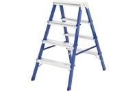 Стремянка 2-сторонняя СИБРТЕХ  металл. 4-х ступ Арт. 97934