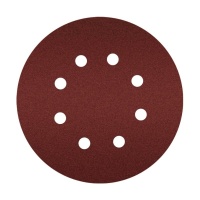 Круг шлифовальный Интерскол 125мм Р120 с отверст. липуч. 6шт/упак. Арт. 52112.120