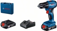 Дрель-шуруповерт акк Bosch GSR 185-Li 18V*4Ah Li-Ion 50Нм бесщет дв. 1 АКБ и ЗУ, сумка Арт. 06019K3005