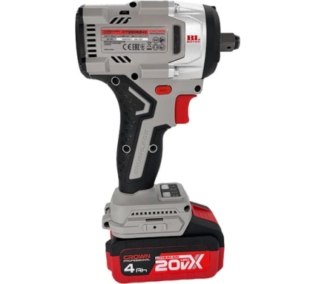Гайковерт акк.уд. CROWN CT22062HX-4 BMC 20V*4Ah Li-ion 1/2" 550Нм 2 акк. ЗУ Арт. CT22062HX-4 BMC