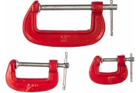 Струбцина тип G мини набор 3 шт.1" 2" 3" FIT Арт. 59230