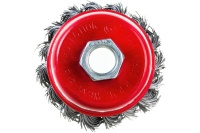 Щетка коническая для УШМ витая 65мм, М14 ELITECH Арт. 1820.074300