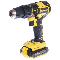 Дрель акк уд Stanley SBH20S2K 18V*1.5Ah Li-ion 55Нм безщет дв Арт. SBH20S2K-RU