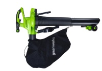 Воздуходув-пылесос аккумуляторный GREENWORKS GD40BVIIK5 40V*5Ah 858 м.куб./ч 1 АКБ и ЗУ Арт. 2406907UG