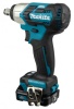 Гайковерт акк. уд. Makita TW161DWAE 12V*2.0Ah Li-Ion 1/2" М16 165Нм 2 акк. кейс Арт. TW161DWAE