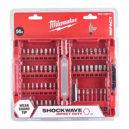 Набор бит MILWAUKEE SHOCKWAVE 56 шт. Арт. 4932430907