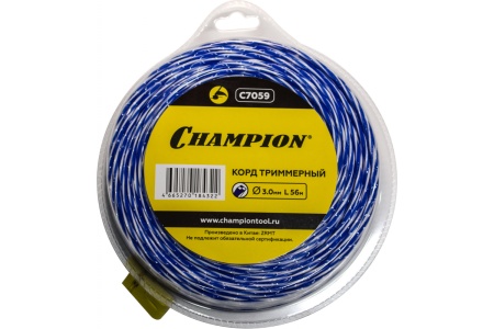 Корд трим. Champion Sky-cutter (витой квадрат) 3.0мм 56м Арт. C7059