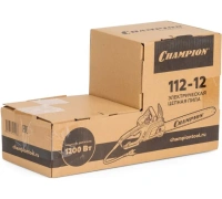Пила цепная эл. Champion 112-12 1,2кВт, 30см, 1,3мм, 3/8, 44зв, попереч.дв. Арт. 112-12