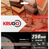 Диск пильный 250х30х48Т KRUGO Арт. WA250048