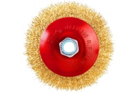 Щетка дисковая для УШМ латунированная 115мм, М14 ELITECH Арт. 1820.075200