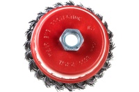 Щетка коническая для УШМ витая 100мм, М14 ELITECH Арт. 1820.074500