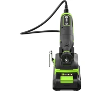  Гравер GreenWorks G24RT, 24V, б/щет, цанги 2,4/3,2мм, 6500–35000 об/мин, оснастка 52 шт, 1x2Ач,ЗУ,сумка,кор