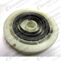 Пружина храповика стартера 137,142,55,250 легкий запуск (комплект с барабаном стартера), CHAMPION Арт. 17137271KIT