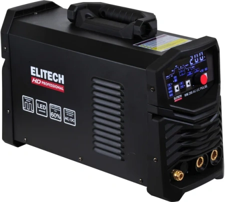 Аппарат ELITECH HD WM 200 AC-DC PULSE TIG 10-200А 7кВт 220В Арт. WM 200 AC-DC PULSE