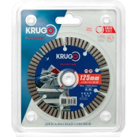 Диск алм KRUGO MASTER Турбо 125*22.2мм сегмент Арт. 81071250266