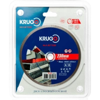 Диск алм KRUGO MASTER 230*25.4мм ультратонкий сплошной Арт. 81042300247