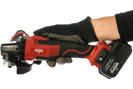 УШМ акк ELITECH МШУ 18БЛ 18V*4.0Ah Li-Ion 125мм бесщет. 1 акк ЗУ кейс Арт. МШУ 18БЛ (Е2213.001.02)