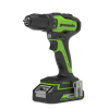 Дрель-шуруповерт акк GREENWORKS GD24DD35K2 24V*2Ah Li-Ion 35Нм бесщет.дв. 2 скор. ЗУ кейс Арт. 3704007UA