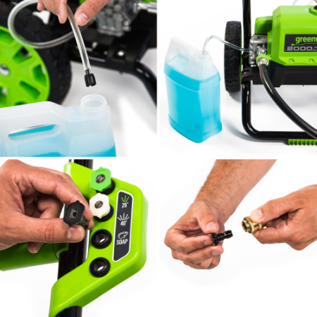 Мойка GREENWORKS GPWG3II 1.8кВт 360л/ч 140бар Арт. 5106707