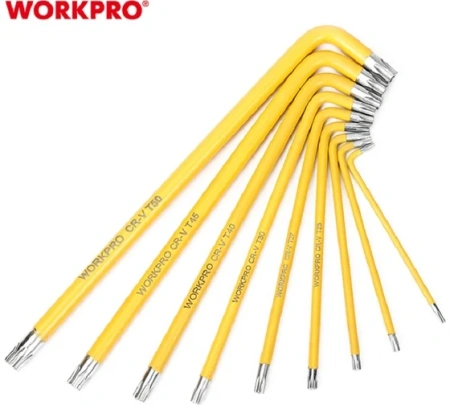 Набор ключей шестигр. удлиненные 9шт TORX WORKPRO Арт. WP222008