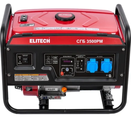 Генератор бенз Elitech СГБ 3500РМ 2,8/3кВт 220В р.старт Арт. СГБ 3500РМ