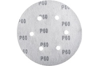 Круг шлифовальный ELITECH 150мм Р60 липучка, 6 отверстий, 5шт/упак. Арт. 1820.098800