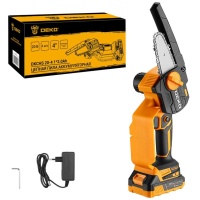 Пила акк. DEKO DKCHS 20-4 20V*2Ah 4" 1/4" 1.4мм 28зв. акк. и З/У Арт. 063-4480