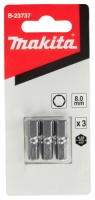 Бита HEX8.0 25мм Makita C-form 3шт/упак Арт. B-23737