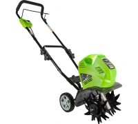 VT Культиватор аккумуляторный Greenworks, 40V, с 1хАКБ 4 Ач c USB и ЗУ