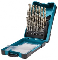 Набор сверл по металлу HSS-G (1-13 мм,  шаг 0.5 мм) 25 шт Makita D-67555