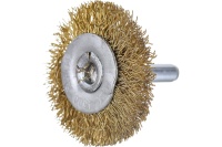 Щетка для дрели плоская 40мм латунированная витая проволока, ELITECH Арт. 1820.076400