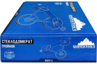 Стеклодомкрат Vertextools тройной, 140кг Арт. 0029-3