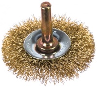 Щетка дисковая 50мм, стальная проволока со штифтом, для дрелей ЗУБР Арт. 3520-050_z02
