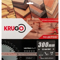 Диск пильный 300х30х72Т KRUGO Арт. WA300072