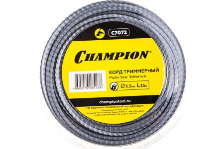 Корд трим. Champion Platin Saw (зубчатый) 3.5мм 35м Арт. C7072
