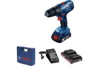 Дрель акк уд BOSCH GSB 180-Li 18V*2Ah Li-Ion 54Нм 21 полож. подсвет. 2 акк ЗУ чемод. Арт. 06019F8323