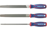 Набор напильников WORKPRO по дереву 200мм 3шт Арт. WP201703