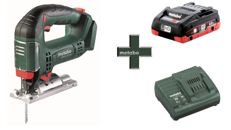 Лобзик акк. Metabo STAB 18 LTX 100 + АКБ 3.5Ач + ЗУ ASC 30-36 Арт. T03350