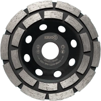 Чашка алмазная KRUGO 125х22.23мм двурядная Арт. CWD05A