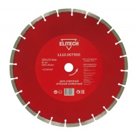 Диск алмазный ELITECH 350*25.4мм по асфальту Арт. 1110.007900